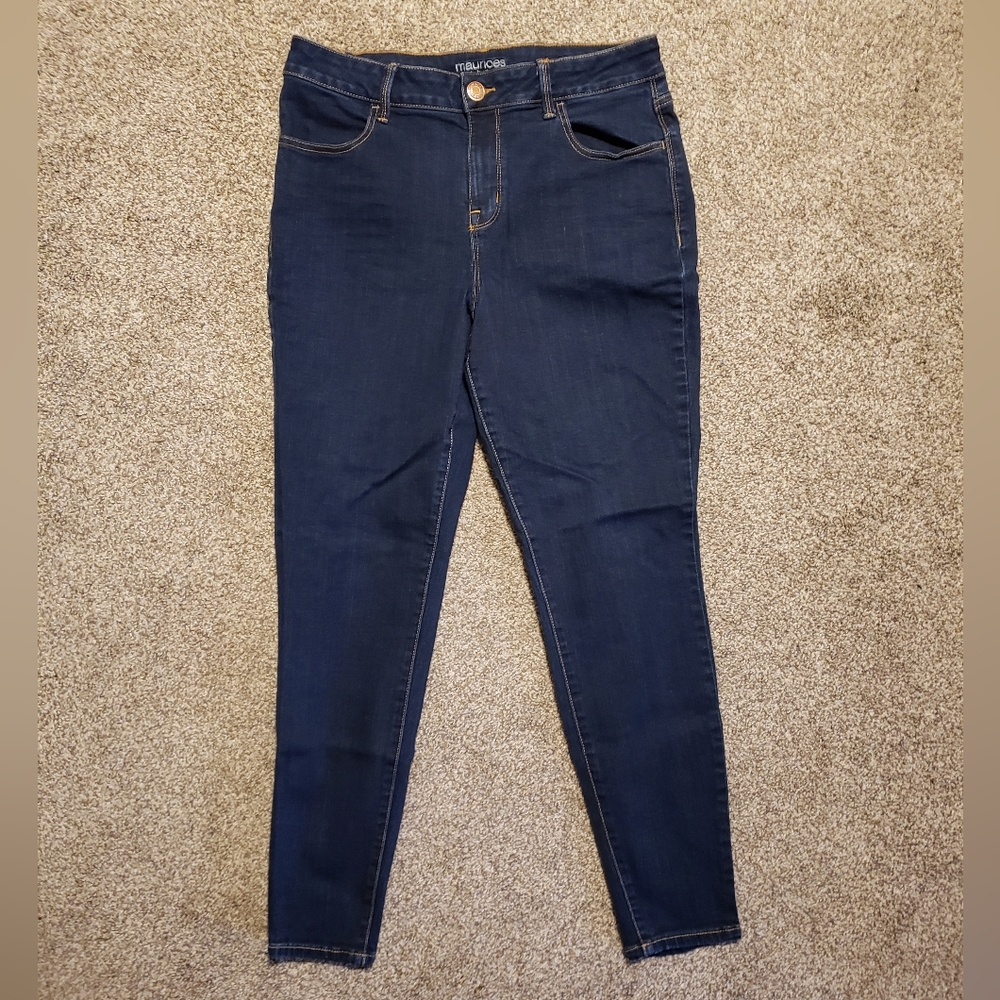 New Maurices Premium Denim stretchy high rise skinny jeans size large